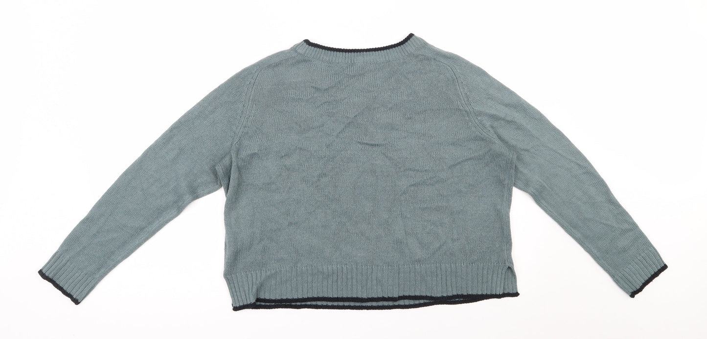 Womens UK Size M H&M Blue Pullover Jumper