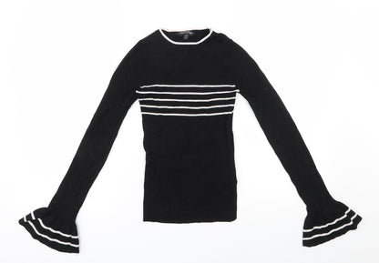 Womens UK Size 8 Miss Selfridge Black Pullover Jumper