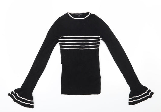Womens UK Size 8 Miss Selfridge Black Pullover Jumper
