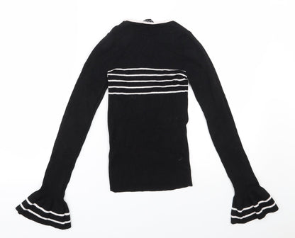 Womens UK Size 8 Miss Selfridge Black Pullover Jumper