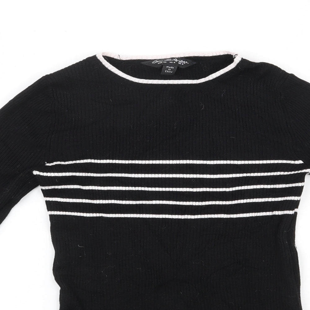 Womens UK Size 8 Miss Selfridge Black Pullover Jumper