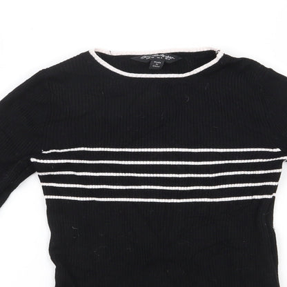 Womens UK Size 8 Miss Selfridge Black Pullover Jumper