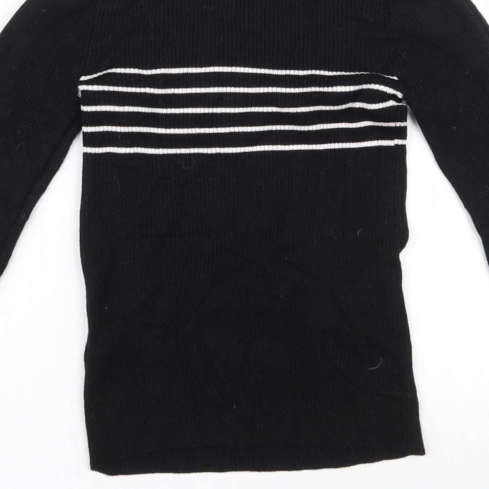 Womens UK Size 8 Miss Selfridge Black Pullover Jumper