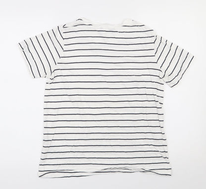 Womens UK Size S Dunnes Stores White Basic T-Shirt