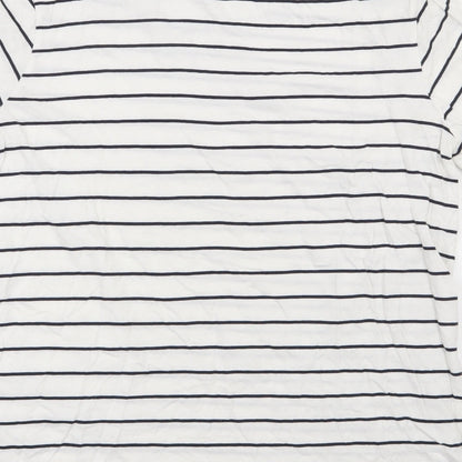 Womens UK Size S Dunnes Stores White Basic T-Shirt