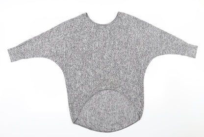 Womens UK Size S Exhibit Grey Pullover Jumper