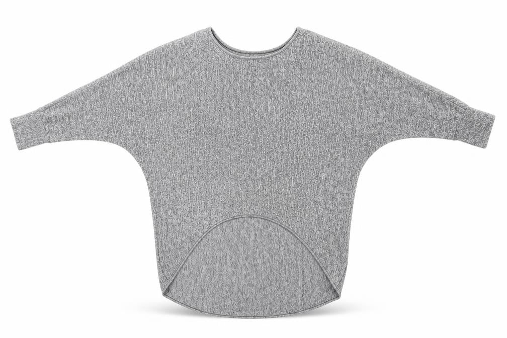 Womens UK Size S Exhibit Grey Pullover Jumper