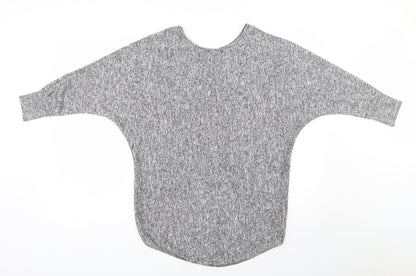 Womens UK Size S Exhibit Grey Pullover Jumper