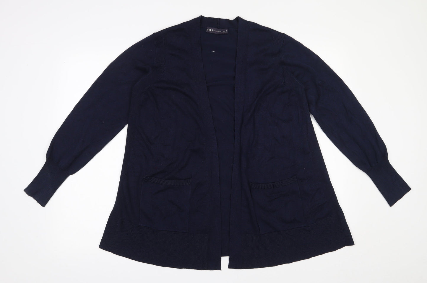 Womens UK Size M Marks and Spencer Blue Cardigan Jumper