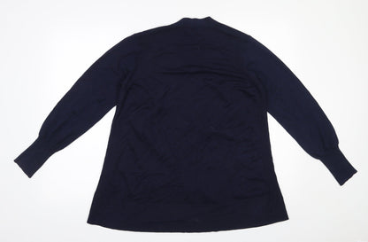 Womens UK Size M Marks and Spencer Blue Cardigan Jumper