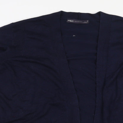 Womens UK Size M Marks and Spencer Blue Cardigan Jumper