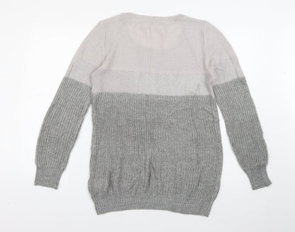 Womens UK Size S Body Flirt Grey Pullover Jumper