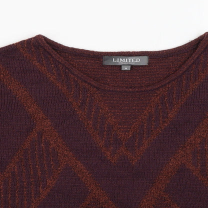 Womens UK Size M Limited Collection Purple Cropped Blouse