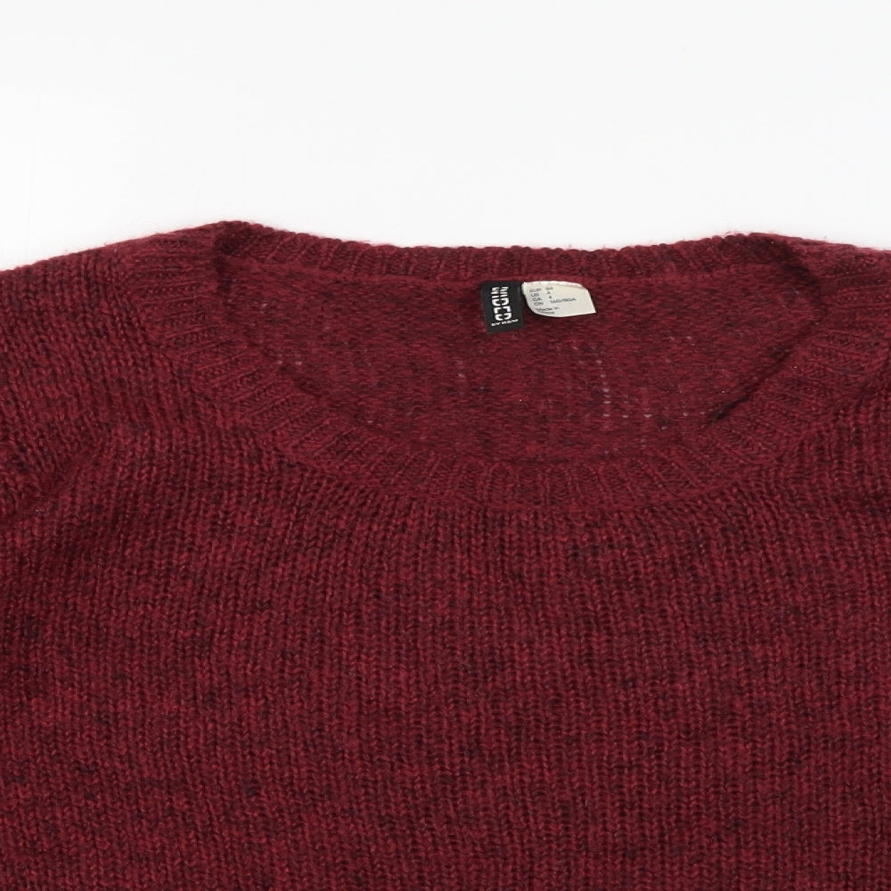Womens UK Size 6 Divided by H&M Red Pullover Jumper