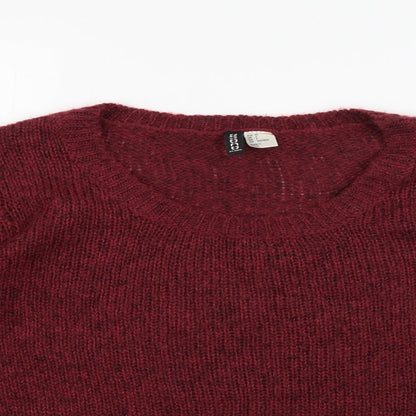 Womens UK Size 6 Divided by H&M Red Pullover Jumper