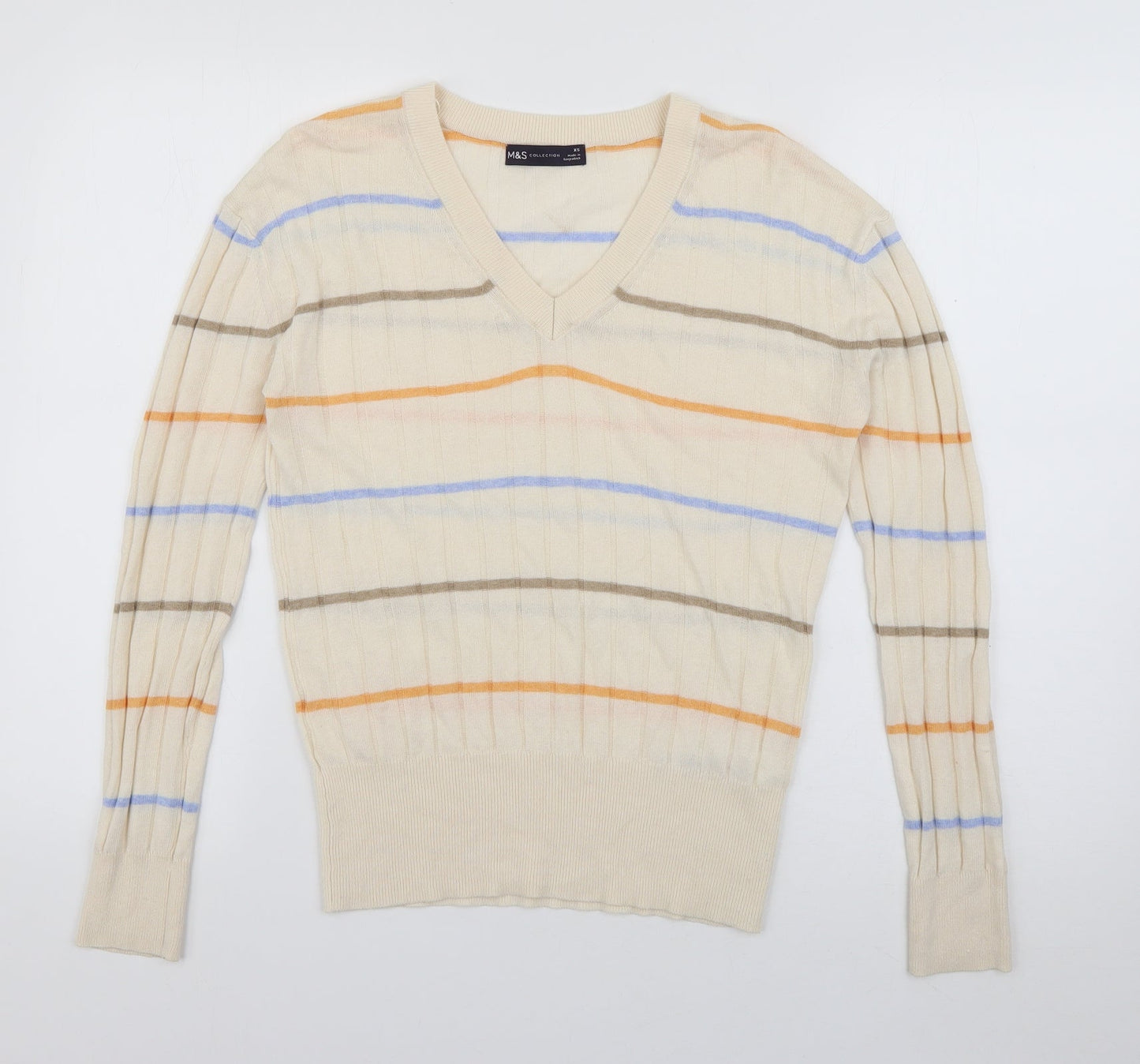 Womens UK Size XS Marks and Spencer Ivory Pullover Jumper