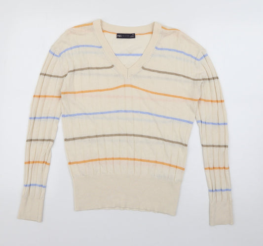 Womens UK Size XS Marks and Spencer Ivory Pullover Jumper
