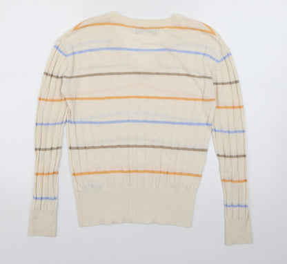 Womens UK Size XS Marks and Spencer Ivory Pullover Jumper