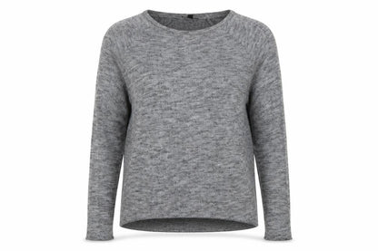 Topshop Womens Grey Round Neck  Polyester Pullover Jumper Size 8