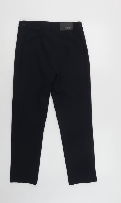 Paz Torras Womens Blue  Polyester Dress Pants Trousers Size 10 L25 in Regular Button