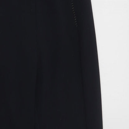 Paz Torras Womens Blue  Polyester Dress Pants Trousers Size 10 L25 in Regular Button