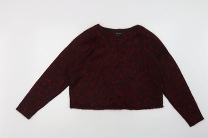 Womens UK Size M New Look Red Pullover Jumper