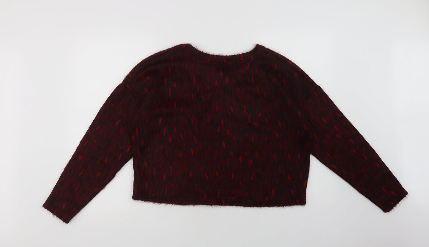 Womens UK Size M New Look Red Pullover Jumper