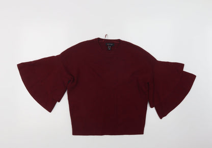 Womens UK Size 10 New Look Purple Pullover Jumper