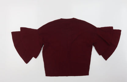 Womens UK Size 10 New Look Purple Pullover Jumper