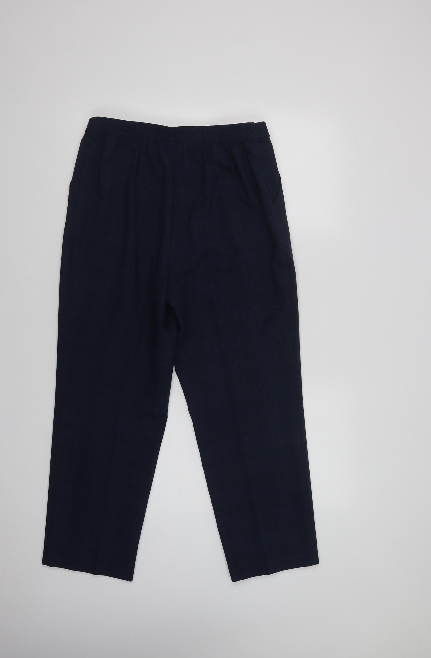 Womens UK Size 12 Marks and Spencer Regular Fit Dress Pants Blue Trousers