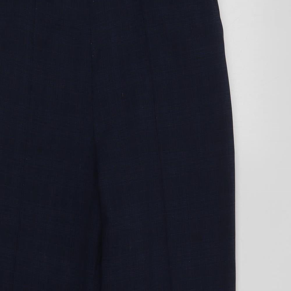 Womens UK Size 12 Marks and Spencer Regular Fit Dress Pants Blue Trousers