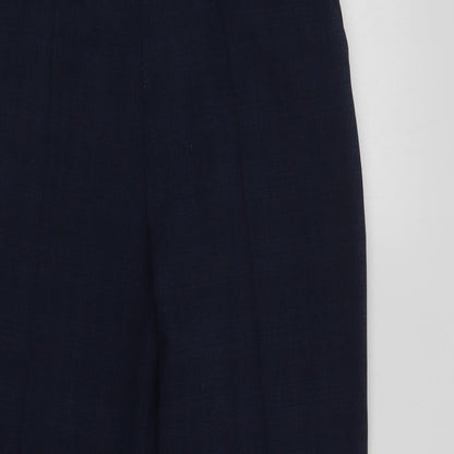 Womens UK Size 12 Marks and Spencer Regular Fit Dress Pants Blue Trousers