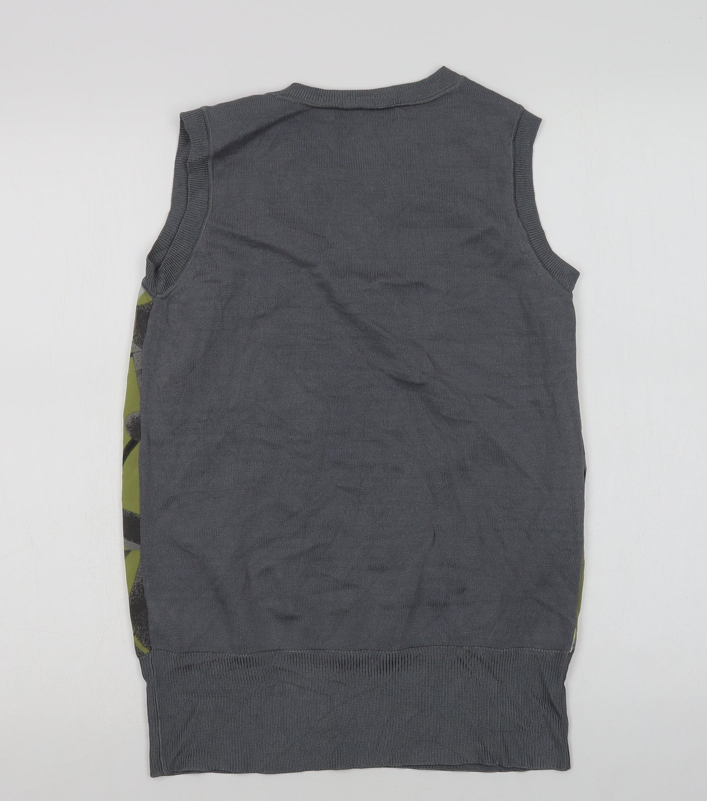 Womens UK Size 8 NEXT Grey Basic Blouse
