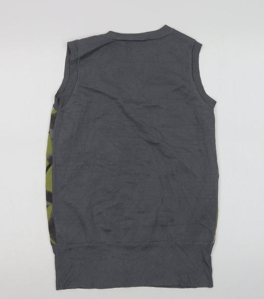 Womens UK Size 8 NEXT Grey Basic Blouse