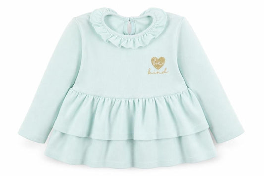 Matalan Girls Green  Polyester Skater Dress  Size 4-5 Years  Round Neck Button - Be Kind