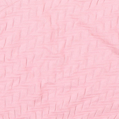 Womens UK Size 8 Topshop Pink Pullover Jumper