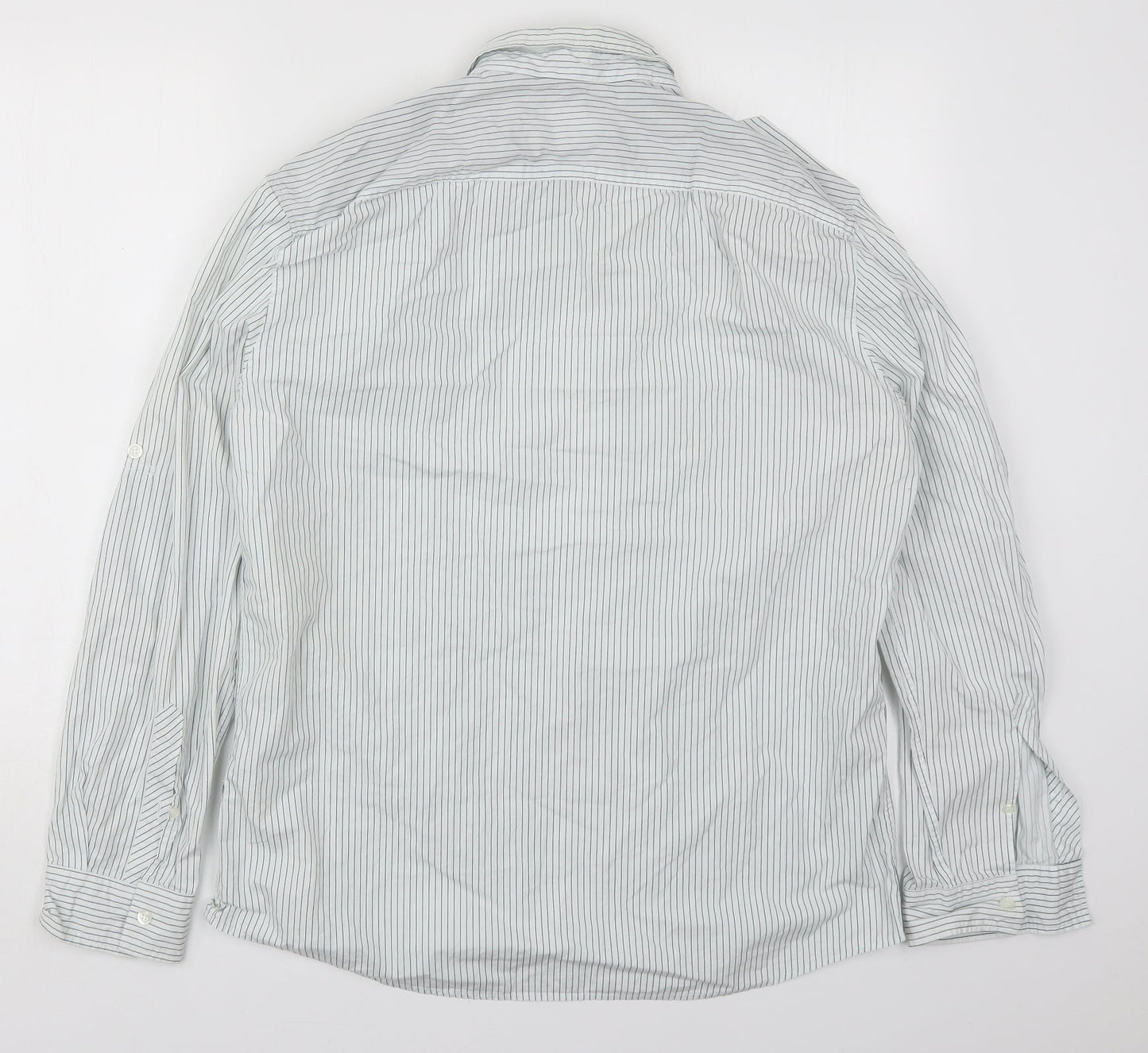 Mens UK Size L NEXT White  Button-Up Long Sleeve Casual Shirt
