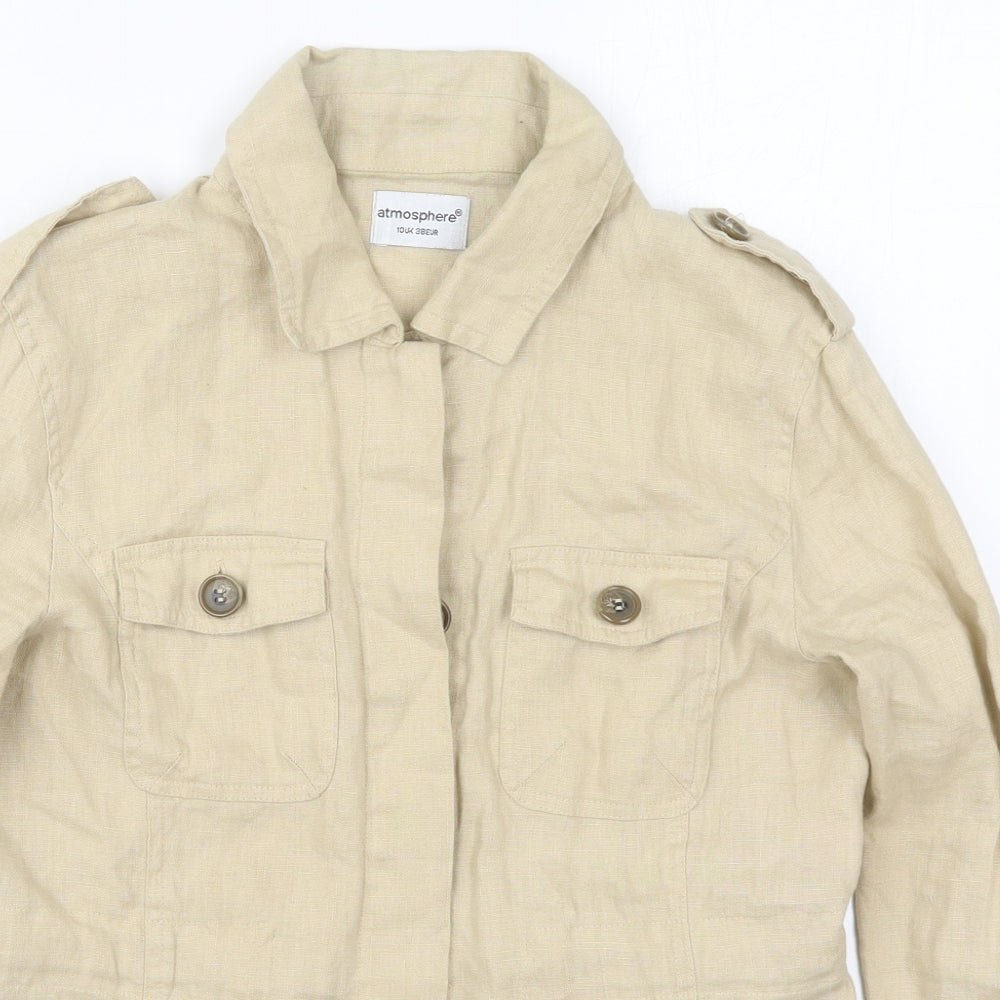 Womens UK Size 10 Atmosphere Beige Jacket