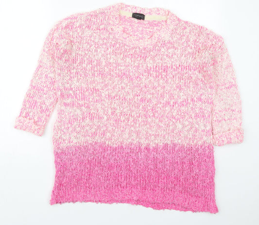 Womens UK Size 8 Topshop Pink Pullover Jumper
