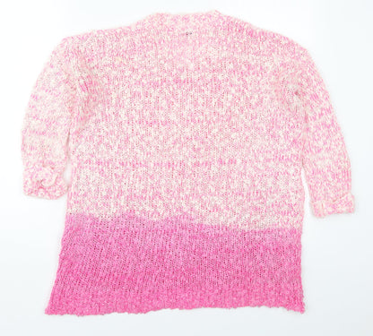 Womens UK Size 8 Topshop Pink Pullover Jumper