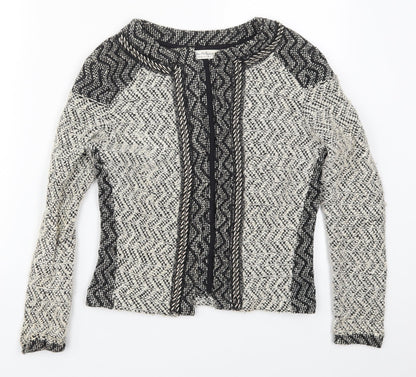 Womens UK Size 4 Miss Selfridge Grey Cardigan Jumper