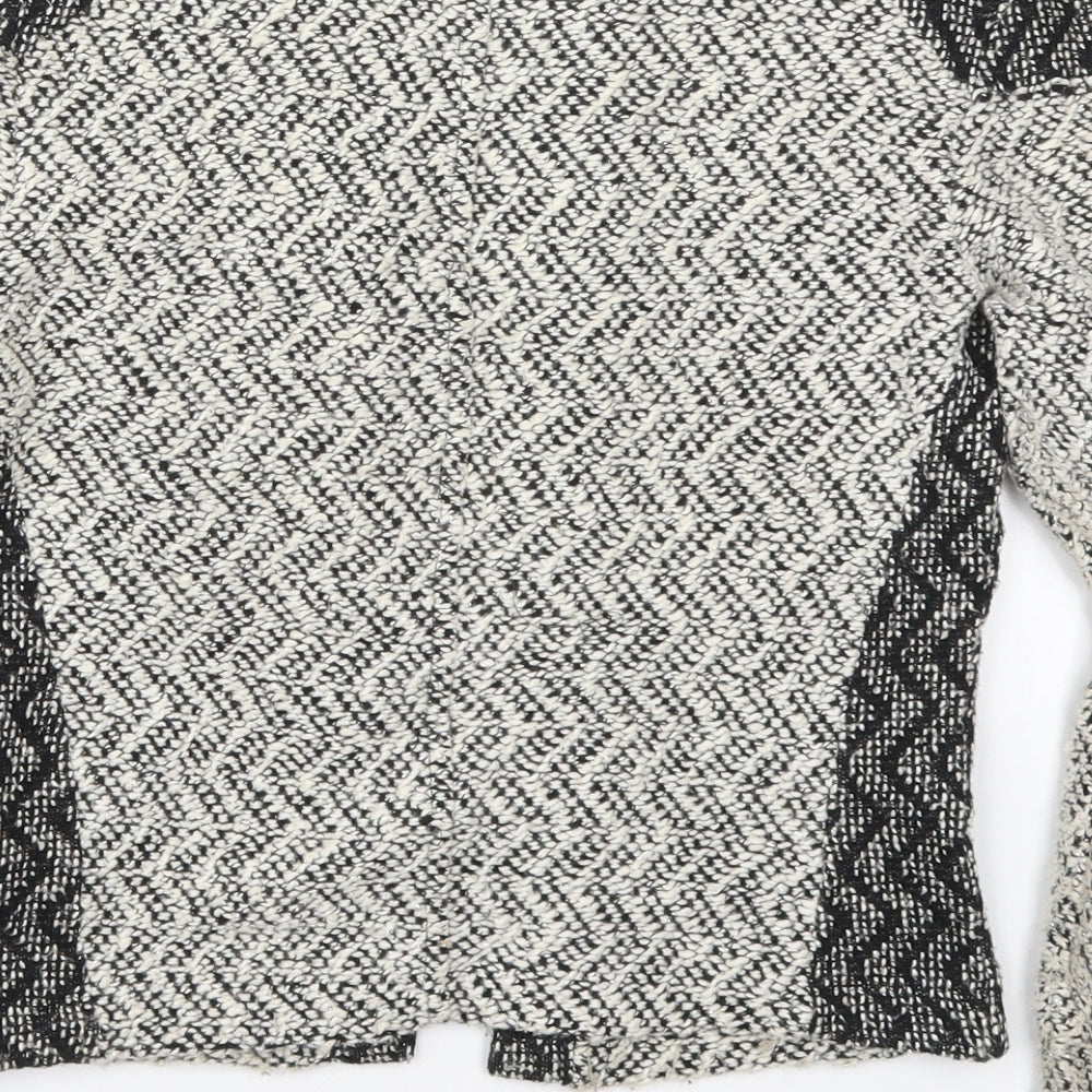 Womens UK Size 4 Miss Selfridge Grey Cardigan Jumper