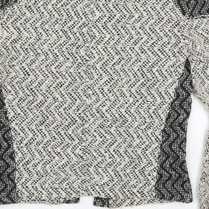 Womens UK Size 4 Miss Selfridge Grey Cardigan Jumper