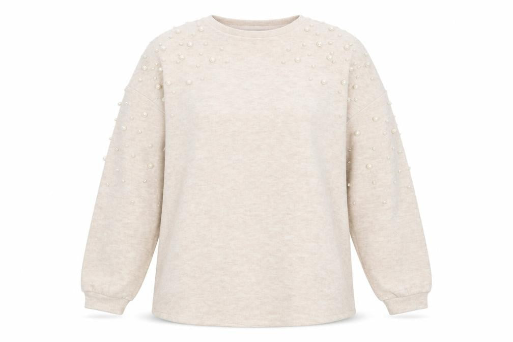 Womens UK Size 12 Papaya Beige Pullover Jumper