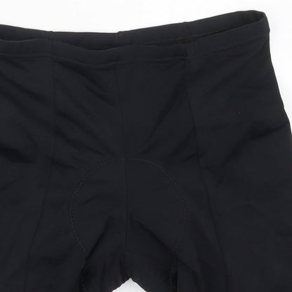 Preworn Mens Black  Nylon Biker Shorts Size M L6 in Regular