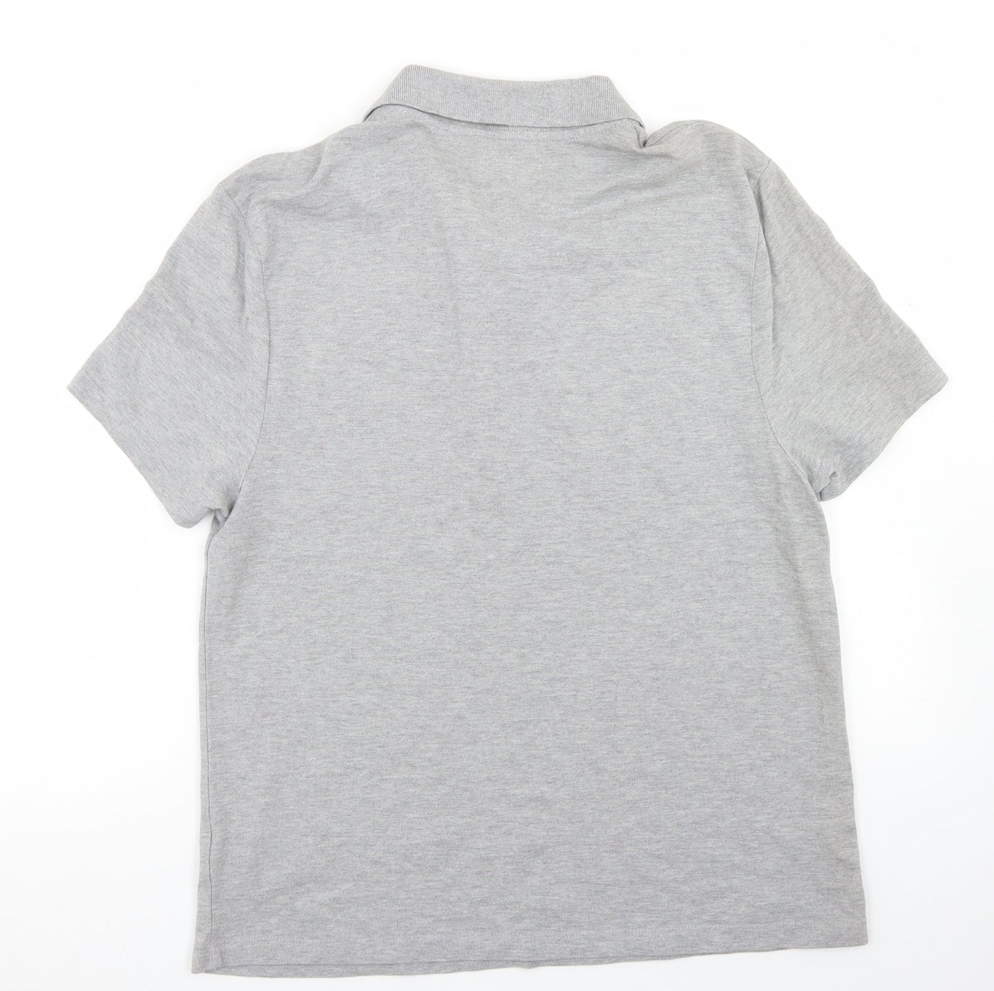 ASOS Mens Grey  Cotton  Polo Size XL Collared Button