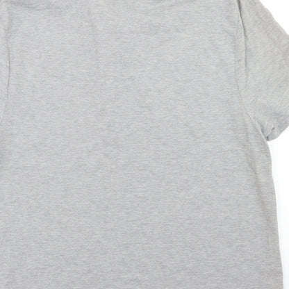 ASOS Mens Grey  Cotton  Polo Size XL Collared Button