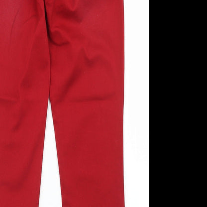 Cotton Brothers Womens Red  Cotton Skinny Jeans Size XS L24 in Regular Button