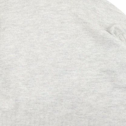 George Womens Beige Collared  Acrylic Cardigan Jumper Size M