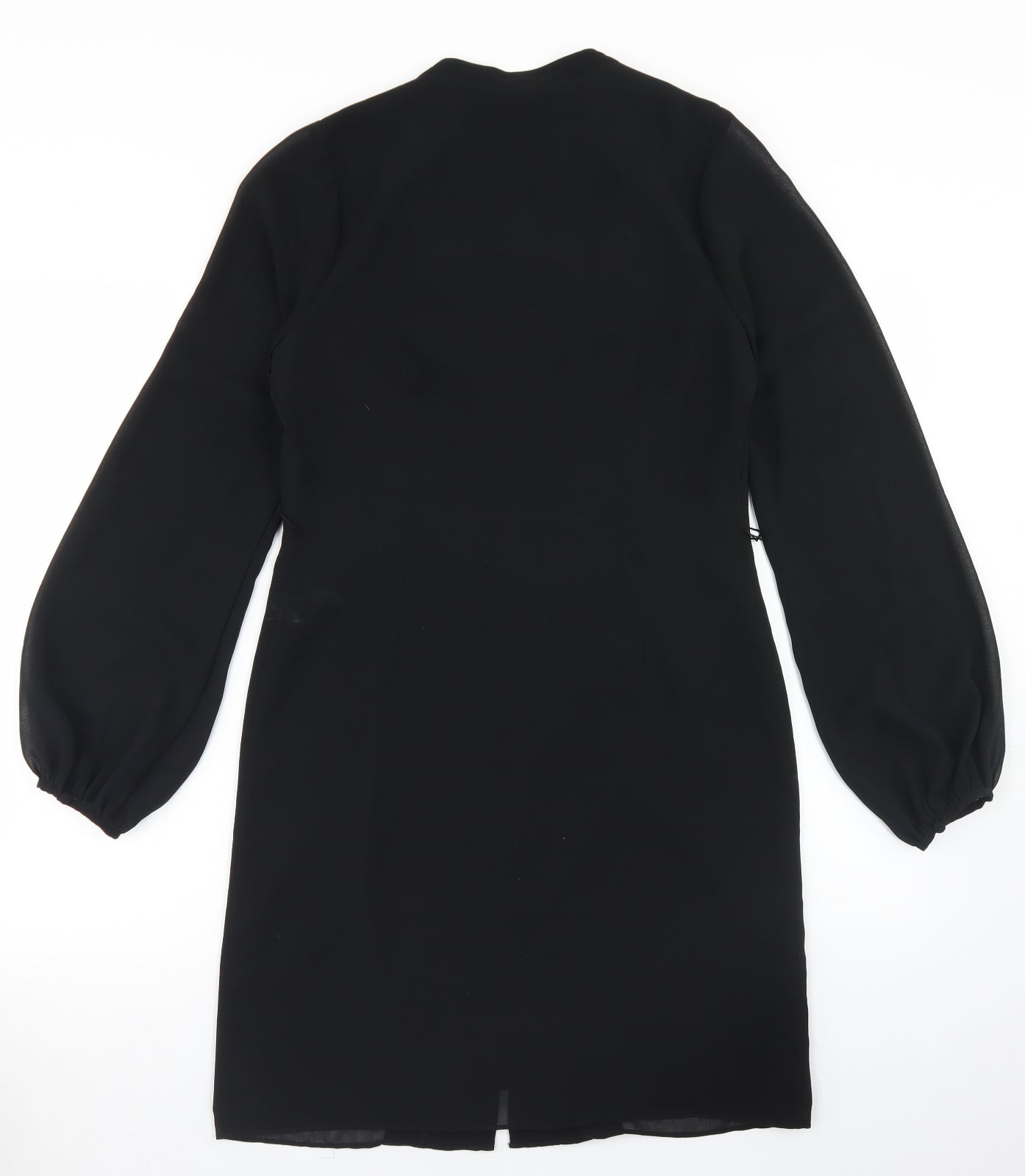 Coast Womens Black  Polyester A-Line  Size 10  Round Neck Button